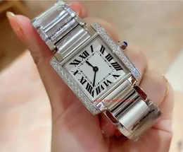 Super klasyczny multi -woman zegarki szafirowe szafirowe 20 mmx25mm 25 mmx30 mm diamentowy obgraniczny kwarc ruch dwa tony