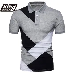 KB Men Polo Shirt krótkie rękawy Kontrast Color Odzież Summer Streetwear Casual Fashion Tops 2206614