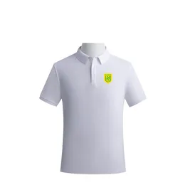 FC Nantes Herren- und Damen-Polo-High-End-Shirt aus gekämmter Baumwolle mit Doppelperlen, einfarbig, lässiges Fan-T-Shirt