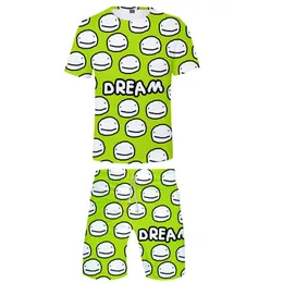 Men's Tracksuits Dreamwastaken Kids Two-piece Sets Casual Boys Girls Summer Full Print T Shirt Beach Shorts Men's/Boy's Hip Hop Suit