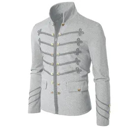 Men's Jackets River Wool Anorak Men Coat Jacket Gothic Embroider Button Costume Party Outwear For Men's Lined Fleece MenMen's Men'sMen's