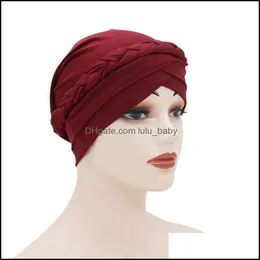 ビーニー/スキルキャップハット帽子スカーフグローブファッションアクセサリー女性女の子ヘアケアブレードクロスピュアカラーナイトスリープdho7x