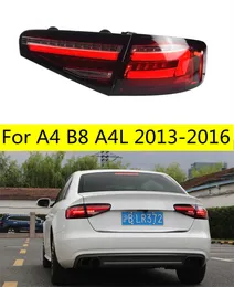 Baklyktor för A4 B8 A4L 20 13-20 16 bakljus baklampan LED DRL Running Signalbroms Omvänd parkeringsljus