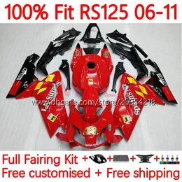 Aprilia RS4 RS-125 RSV RS 125 RR 125RR 06-11 156NO.23 RSV-125 RSV125 RS125 R 06 07 08 09 10 11 RSV125RR 2006 2008 2009 2011 FaiRings Gloss Red