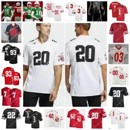 Custom Nebraska Cornhuskers Football Jersey 1 Wan'dale Robinson 15 Zavier Betts 21 Noa Pola-Gates 54 Bryce Benhart 99 Ty Robinson 7 Эрик Крауч Томми Фрейзер