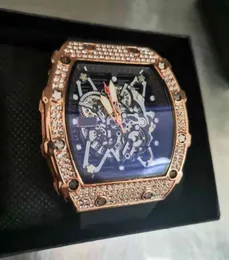 Uhr Datum Luxus Herren Mechanik Uhr Richa Armbanduhr Faser Uhren für Männer Silikon Armband Sport Chronograph Relogio Masculino Millerwatch Orr6