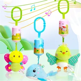 Baby Rattles Cartoon 024Monthes Visual Grab Ability Training Toys Infant Squeaky Toddler Plush Hand Bell Doll 220531