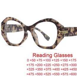 Okulary przeciwsłoneczne 2022 modne modne okulary do czytania dla kobiet mężczyzn marka projektant ponadgabarytowe nieregularne okrągłe przezroczyste blokujące niebieskie światło
