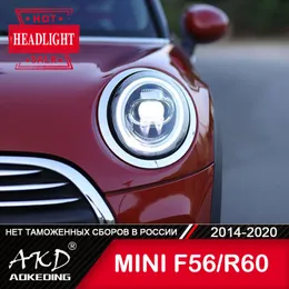 نظام إضاءة آخر لـ Mini F56 F55 F57 Head Lamp 2014-2022 Car Accessory Lights Fog Light Drl H7 LED BI Xenon Bulb R60 Headl