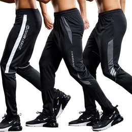 Mężczyznowe spodnie Szybkie suche cienkie spodni sportowy z kieszeniem zamkiem błyskawicznym