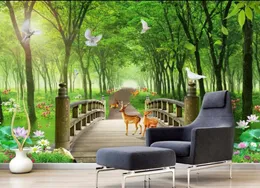 Custom Home Improvement Tapete Mural Wohnzimmer Schlafzimmer Landschaft Europäischer Stil Dekaration Tapete für Wände Tapeten