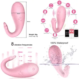 NXYバイブレーターリラックスしたアプリ制御バイブレーターチェリーパブBluetooth Vagina G-Spot Massage 8 Frequency Adultゲームおもちゃ