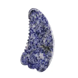 Массагер с красотой массажир для лица крупный размер натуральный камень голубой содалит гуа ша, уход