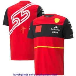 2022 F1 Team Racing Mens T Shirts Carlos Sainz Charles Citlat Oficjalne fanów Jersey Uamz