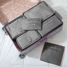 Portabla högkvalitativa Oxford -trasa resor netty bagage arrangör förpackning kub arrangör resväskor bärbara resväskor j220708