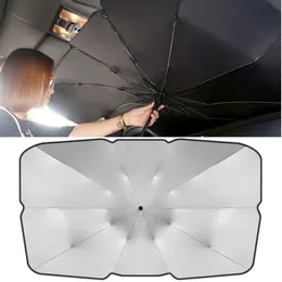 Pára-sol do carro Pára-sol tipo guarda-chuva para proteção da janela do carro no verão Pano de isolamento térmico Sombreamento frontal