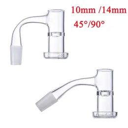 Özel Splash Guard Quartz Banger Tırnaklar 20mmod Düz Talp Slurper Bacted Edge Tail Sakinsiz Tamamen Kaynak Kuvars Bangers Yağ Teçhizatları Bongs Sigara Aksesuarları