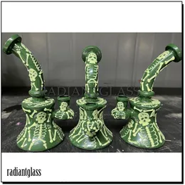 Wasserpfeifen Unzerbrechliche Bong Silikon Hybrid Bubbler Wasserpfeife Dab Rig Bent Neck Percolator Tragbare kleine kleine Bongs