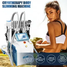 Cryolipolysis Sculpt Fat Freezing Burner Body Contouring Slimming Rf Facial Cavitation Lipolaser 40k 360 Degree Cool Loss Cryo Pads Attrezzatura per crioterapia