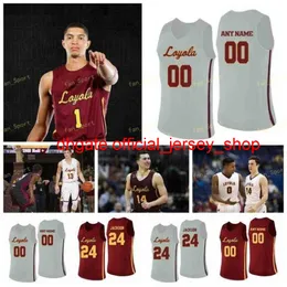 College NCAA Loyo Ramblers كرة السلة Jersey 14 Braden Norris Hall 2 Jake Baughman 22 Isaiah Bujdoso Ismall Custical Stitched