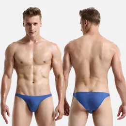 Mutande Biancheria intima da uomo sexy Slip a rete sottile Sospensorio Gay Mens Cuecas Slip Bikini Under Wear Uomo SrtingUnderpants