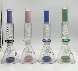 Vintage 15-Zoll-GEFRIERBARE Glycerinspule Glasbong-Wasserpfeife mit Schüssel Original-Direktverkauf ab Werk kann Kundenlogo per DHL UPS platzieren