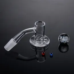 10mm 14mm Erkek Toptan Blender Spin Kuvars Banger Sigara Aksesuarları Spinner Cap Cam Mermer Ruby İnciler 45 90 Derece Eğimli Kenar Çiviler BSQB01