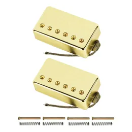 Set of Alnico 5 Electric Guitar Humbucker Pickup Neck Bridge Pickups for LP Guitar Accessories Golden
