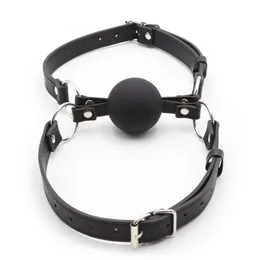 Doppio BDSM Bondage Cinture con Gag Ball in Mouth Fetish Oral sexy Toys for Couples Giochi SM Slave Restraints Open