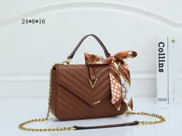 Najwyższa jakość nowa designerska torba portfel torebka damska brązowe torebki torby Crossbody Soho Bagi Disco torba na ramię złota frędzlami Messenger Bagsa torebka 24cm