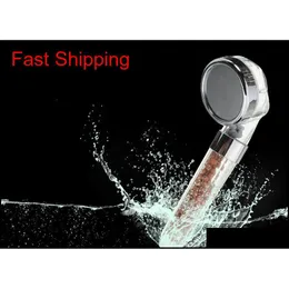 Bathroom Shower Heads Booster Abs Plastic Showerhead Water-saving Handheld