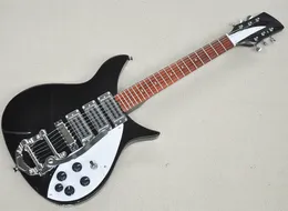 527 mm 스케일 길이의 검은 색 6 줄에 일렉트릭 기타