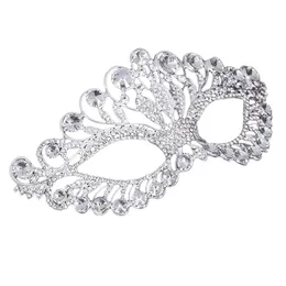 Maski imprezowe luksusowe diamentowe maskaradę dekoracja stopu koronowego dla kobiet dekoracje akcesoria imprezowe Prezent 220826