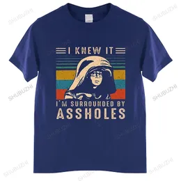 I k It I'm Surrounded by Assholes T-Shirt Vintage Spaceballs Lovers Satirical Comic Film 100% Cotton High Quality T Shirt 220809