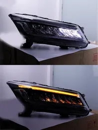 Honda Accord 8th Headlight Assembly DRL CAR TIME LIGHTSターンシグナルアングルアイレンズ2008-2013213GのLEDハイビームヘッドライト