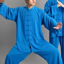 الملابس العرقية 2pcs/مجموعة tai chi موحدة wushu kleding Volwassenen Vechtsporten للجنسين الدعوى التقليدية