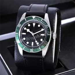 2023 42mm relógio masculino grande dial mestre automático relógio de pulso mecânico safira pulseira couro luminosa à prova dwaterproof água relógios montre de luxe