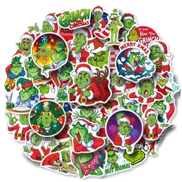 NOWOŚĆ seksownego 50pcs Grizzly Grinch Christmas Animated Graffiti Stickers Laptop Drugnia Guitar Guitar Cool Klasyczne dzieciaki naklejki naklejki