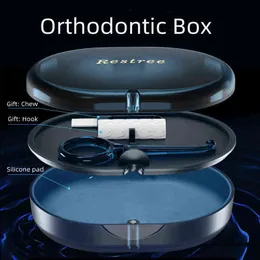 High Quality Two layers of large capacity Orthodontic Retainer Braces Storage Box Waterproof Breath Soaking Privacy Protection 220713