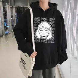 anime spy x family anya forger hoodies men نساء طويل الأكمام مانجا هاراجوكو للبلوزات البسيطة للجنسين الشارع pullover 2022 y220615