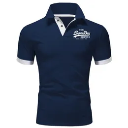 Polo gömlek erkek yaz stritching erkek şort kolu polo iş kıyafetleri lüks erkekler tişört markası polos 220608