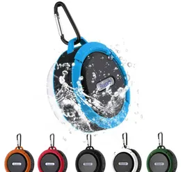 Bluetooth Bezprzewodowe głośniki wodoodporne Wodoodporne prysznic C6 5 W Strong Detiver Długość baterii z mikrofonem i wyjmowaną kubkiem ssącym