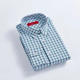 100% Pure Cotton Arrival Rands Plaid Shirt Business Casual High Quality Longsleeve Shirt for Men Button Up Shirt Cloth 220516