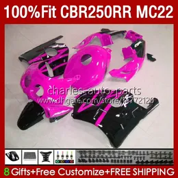 Wstrzyknięcie do Honda MC22 CBR 250RR 250 RR CBR250 CC 90 91 92 93 93 94 96 97 98 99 131NO.201 CBR250RR CBR 250CC 1990 1991 1992 1993 1996 1997 1998 1999 WŁAŚCICZENIA Czarny Różowy