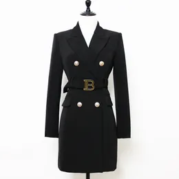 46 xxxl 2022 밀라노 Runawy 플러스 사이즈 브랜드 똑같은 스타일 코트 블랙 화이트 여성용 겉옷 Buuton Womens 재킷 고품질 패션 Mansha