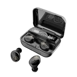 M16 TWS Bluetooth Headphones Wireless fone de ouvido Intelligente Sport Ear Earphones fone de jogo com exibição digital LED Microfone M10 M17 M18 M19