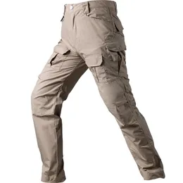 Herrenhose, taktische Cargo-Männer, Swat-Kampf, Militärhose, mehrere Taschen, wasserdichte Hose, lässig, Outdoor, Wandern, Sport, Streetwear