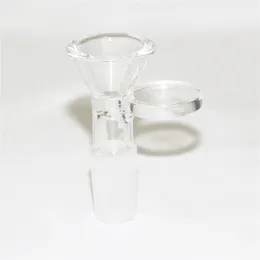 Peça de tigela grossa de 14 mm 10 mm para vidro bong slide funil tigelas cachimbos de água cachimbos bongos para fumar plataformas de petróleo inebriantes