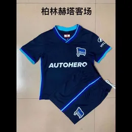 Fußballtrikot-Trikot 2021-22 Berlin Hertha Shirt Cold Football Custom Training Kinder Grundschule Kurzarmanzug weg