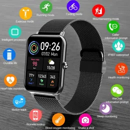 Lige New Smart Watch Men Full Touch Screen Sport Fitness Watch IP67防水Bluetooth for Android IOS 2022スマートウォッチ6色利用可能